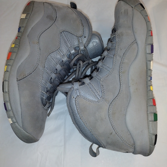 Sz 10.5, Air Jordan 10 Retro Cool Grey 2017 Multicolor 310805-022 - Picture 9 of 9